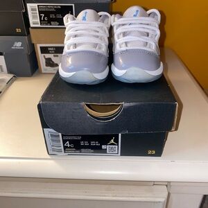 Jordan Kids' White and Gray Sneakers